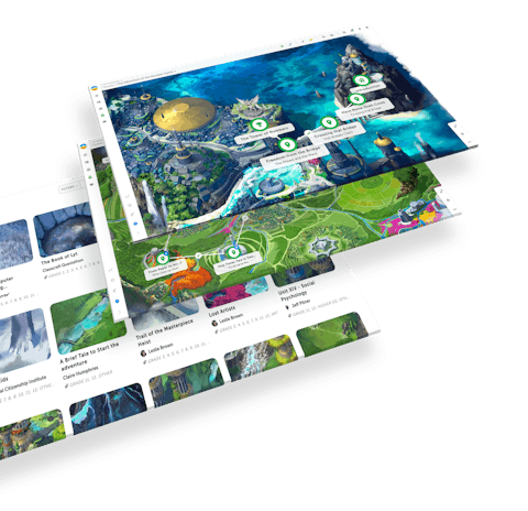 Two tablets with screenshots of Classcraft quest maps aligning with CASEL competencies