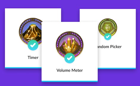 Icons and examples of Classcraft Class Tools